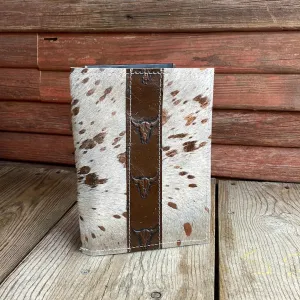 064 Small Notepad Cover - Rosegold Acid w/ Mahogany Skulls