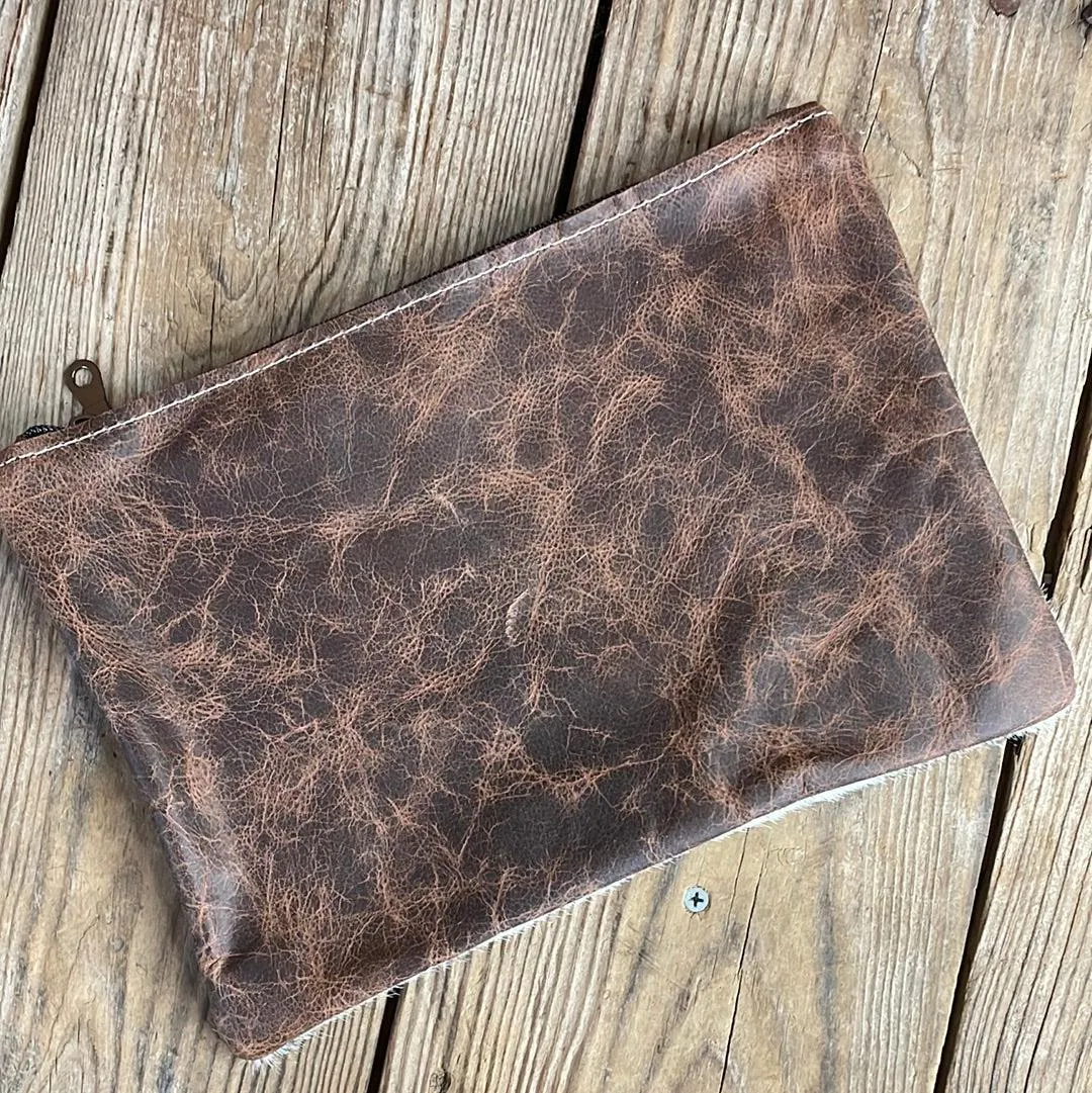 079 Banker's Bag - Brindle w/ Patina Tool