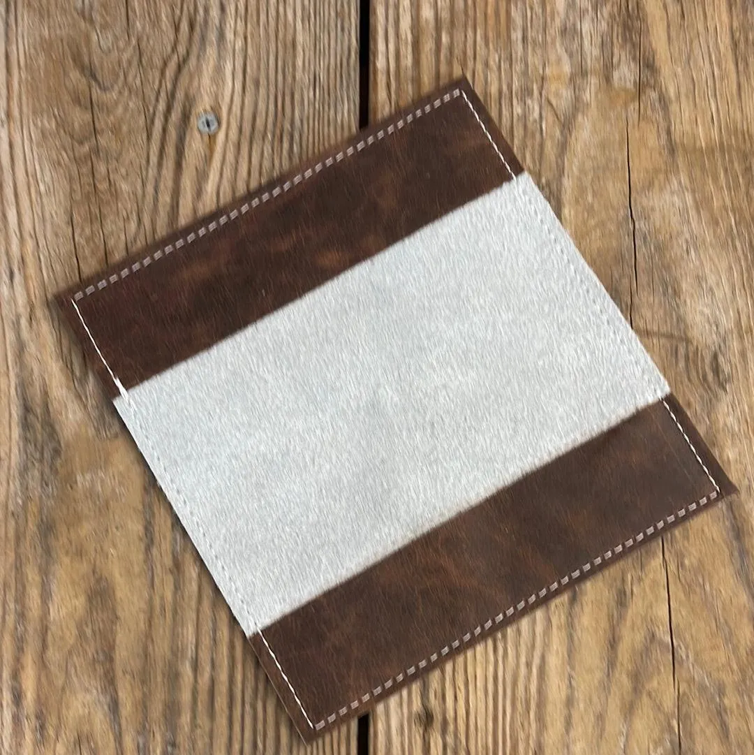 080 Checkbook Cover - Longhorn w/ Rocky Mountain Navajo