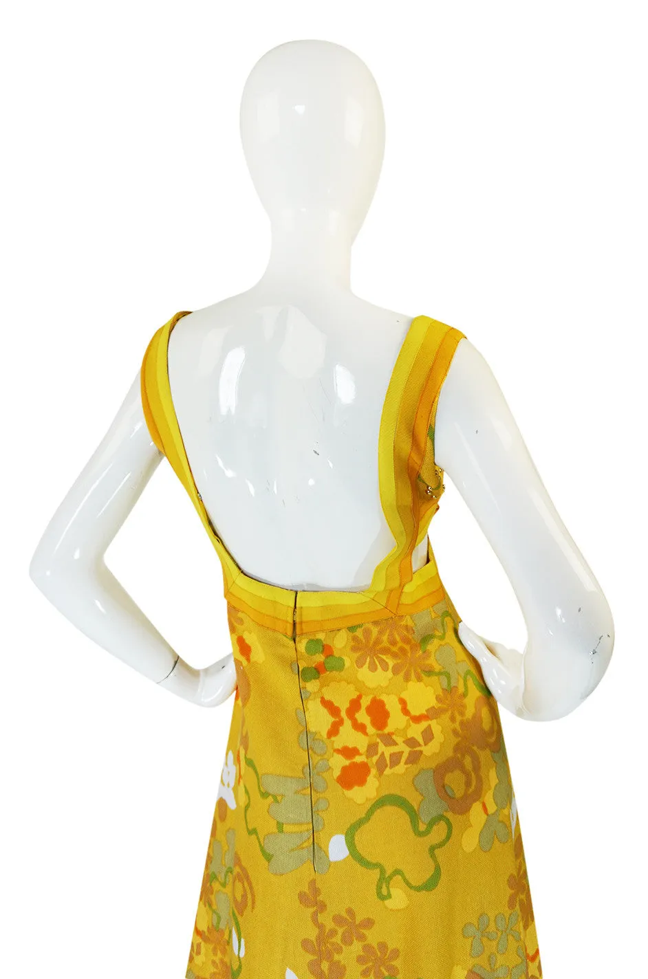 1960s Couturier Jacques H. Reval Studded Halter Dress