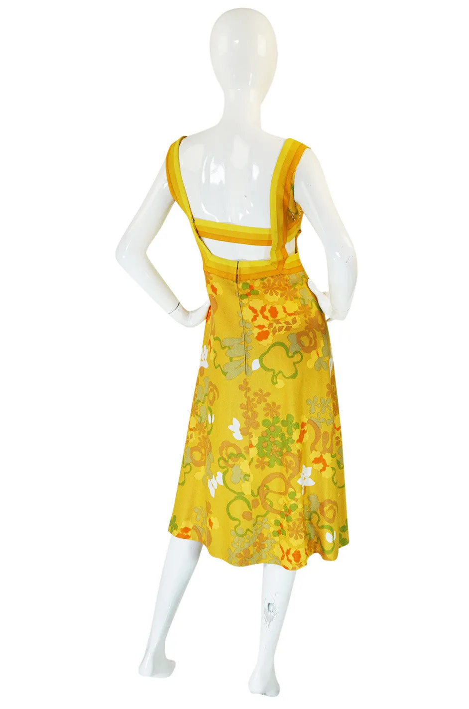 1960s Couturier Jacques H. Reval Studded Halter Dress