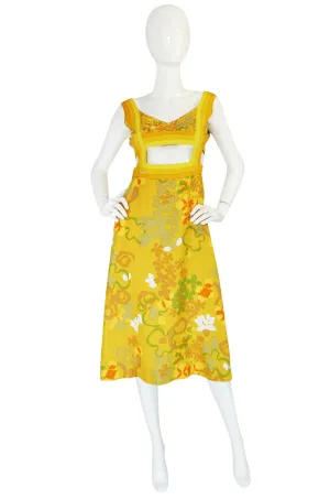 1960s Couturier Jacques H. Reval Studded Halter Dress