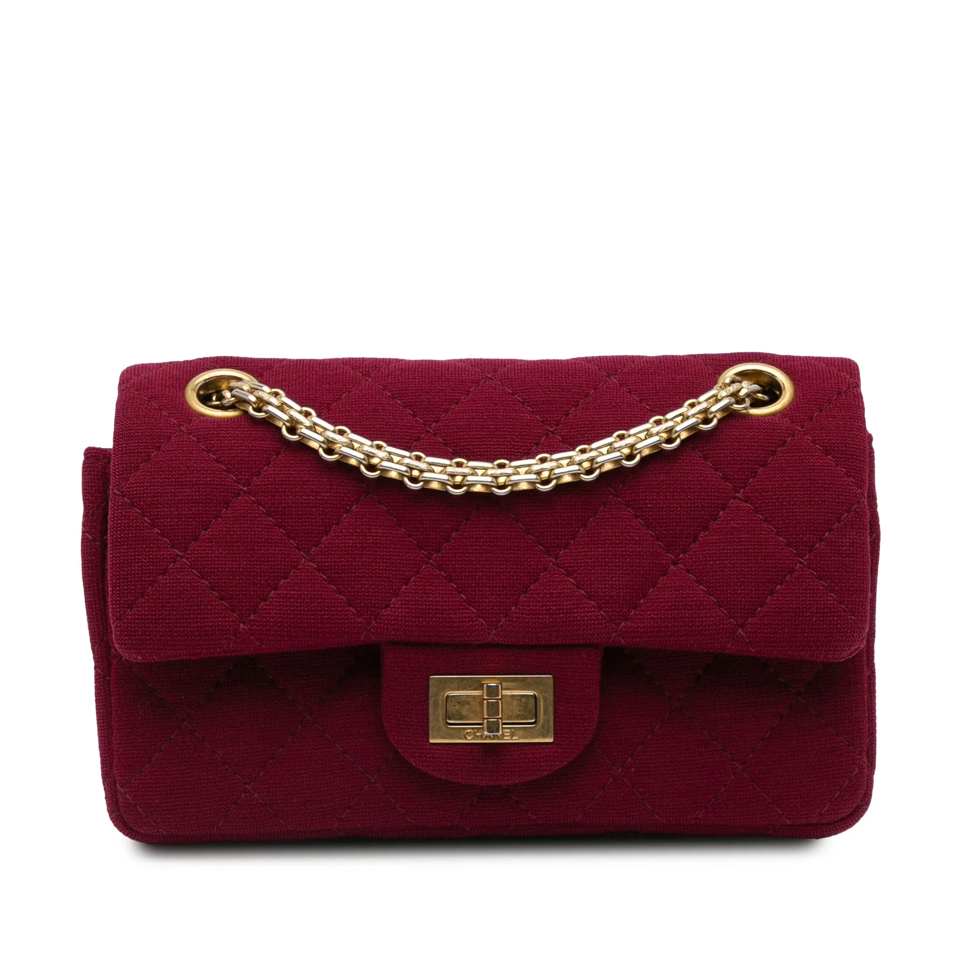 2.55 Reissue Mini Quilted Jersey Double Flap