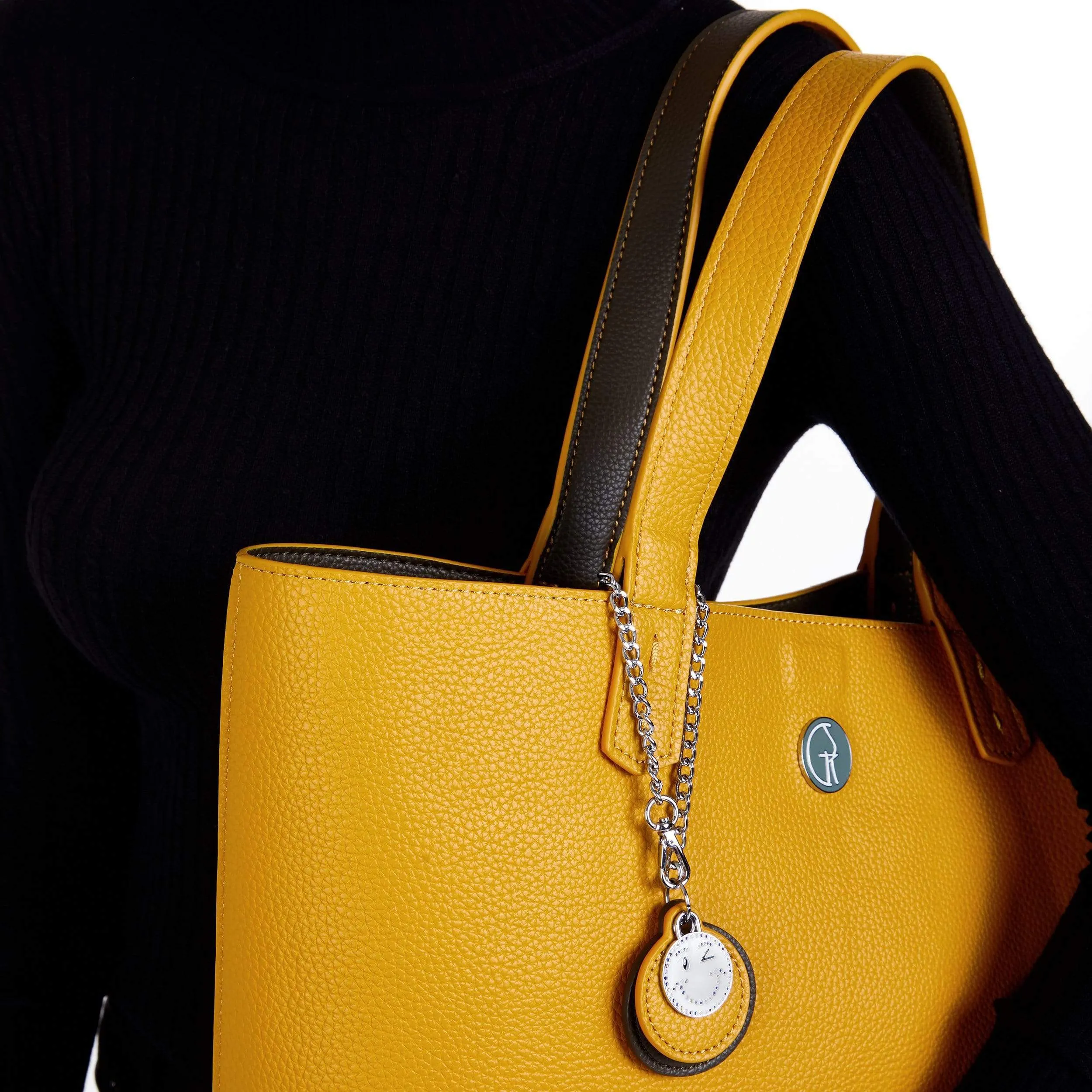 3 Vegan Leather Bags in 1 | Green & Mustard