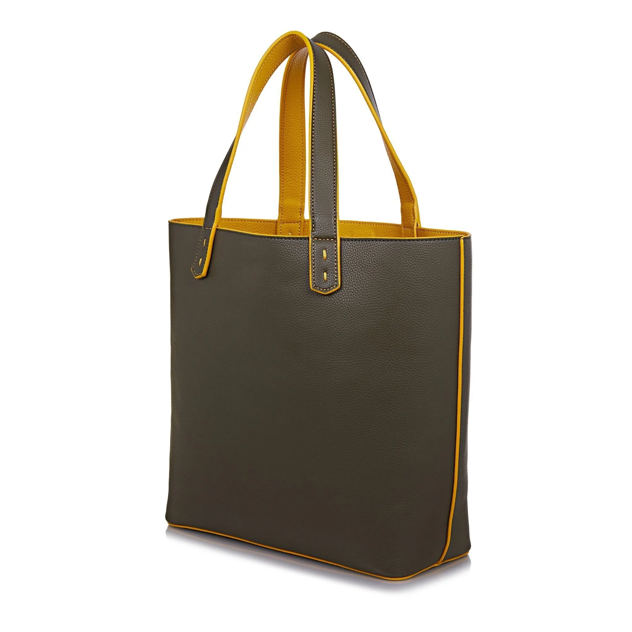 3 Vegan Leather Bags in 1 | Green & Mustard