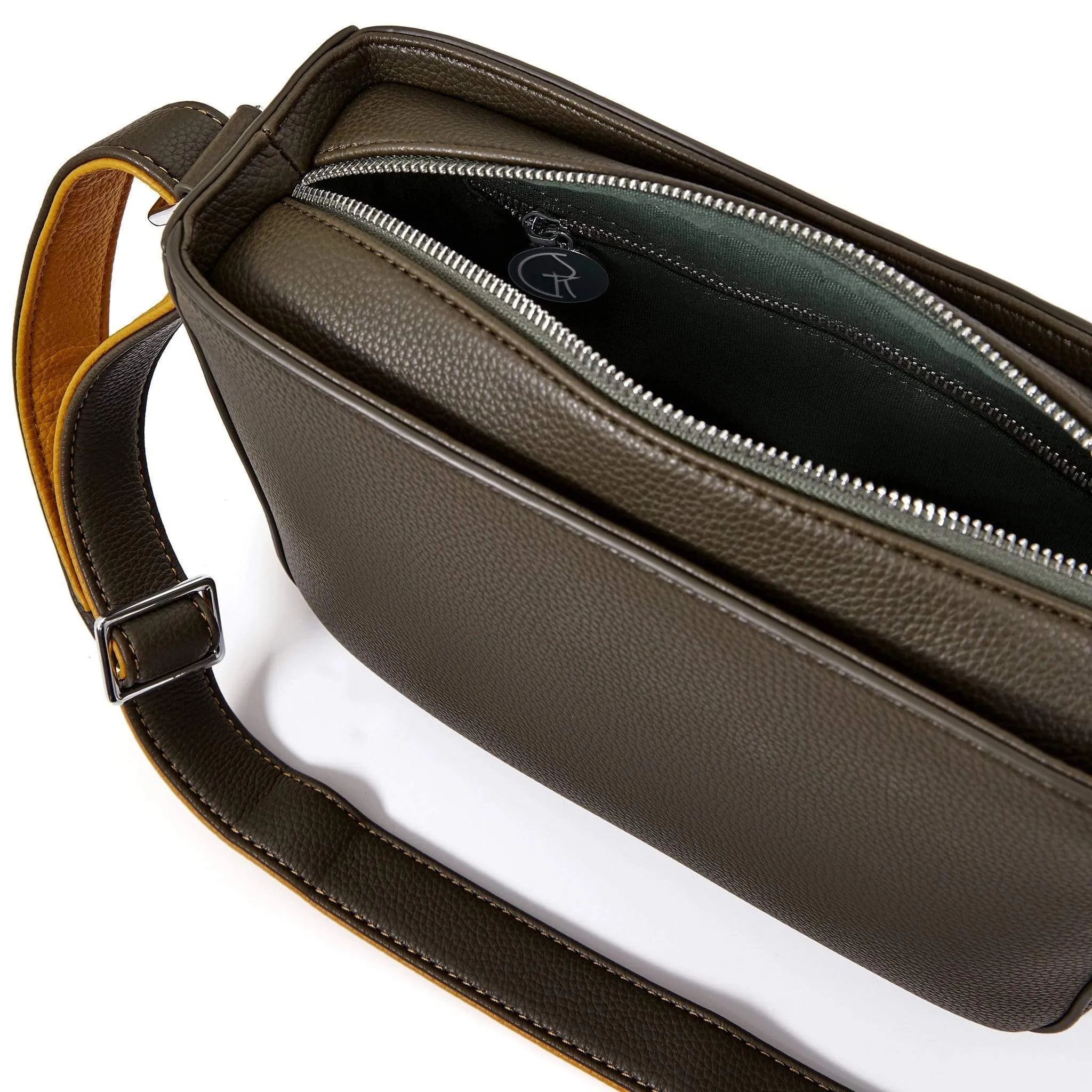 3 Vegan Leather Bags in 1 | Green & Mustard