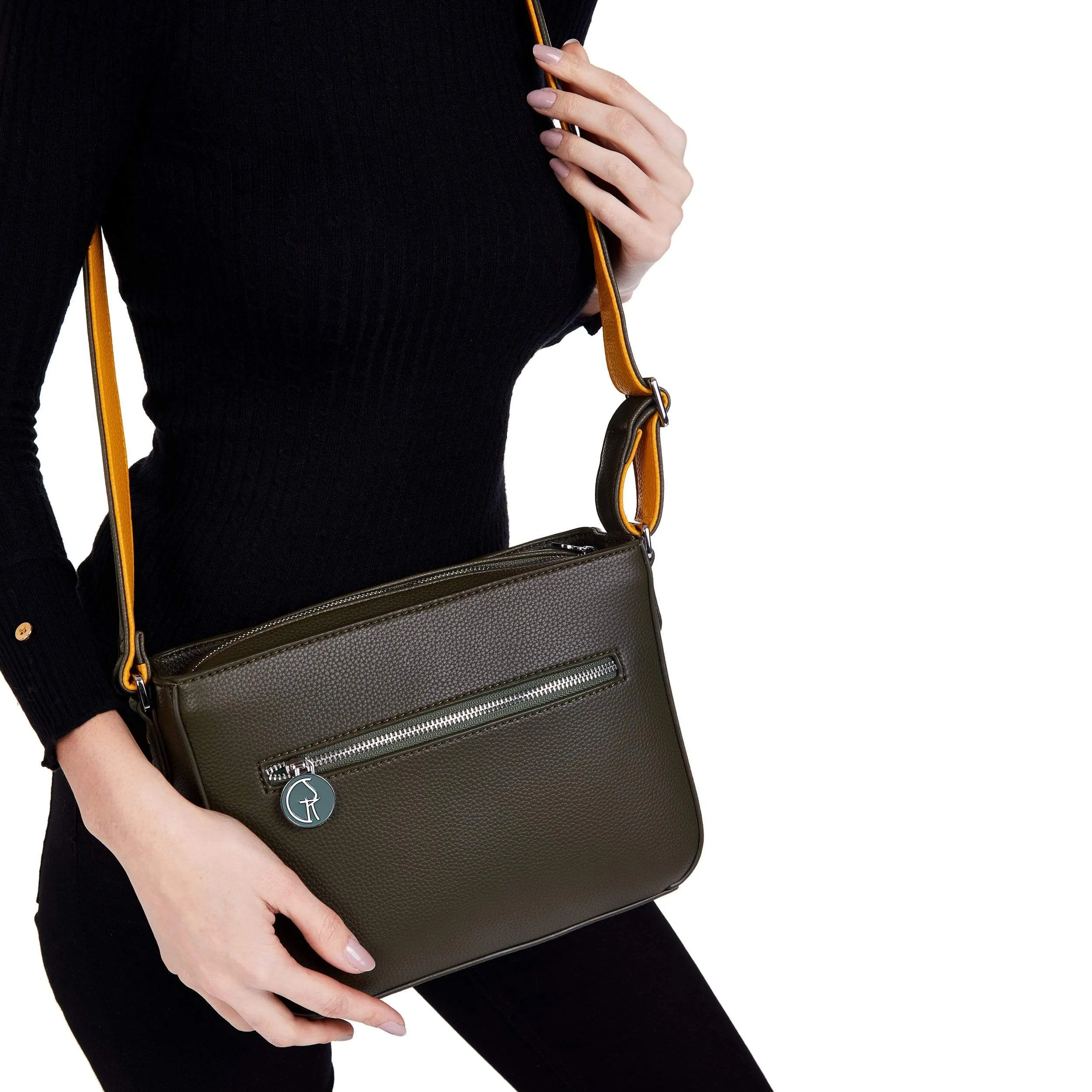3 Vegan Leather Bags in 1 | Green & Mustard