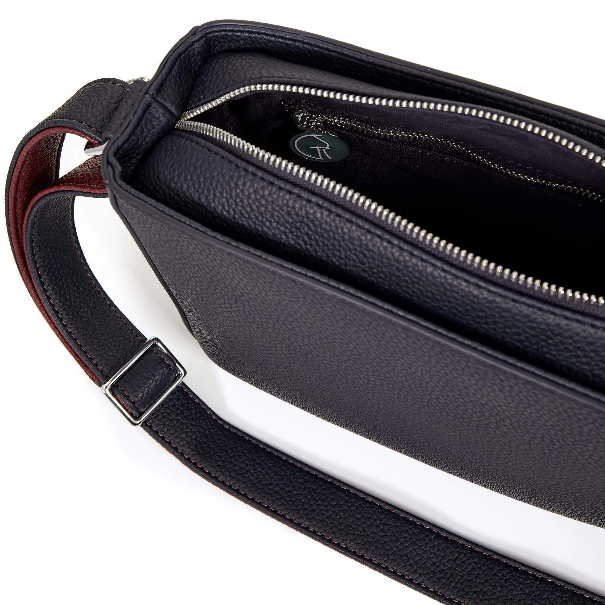 3 Vegan Leather Bags in 1 | Navy & Burgundy
