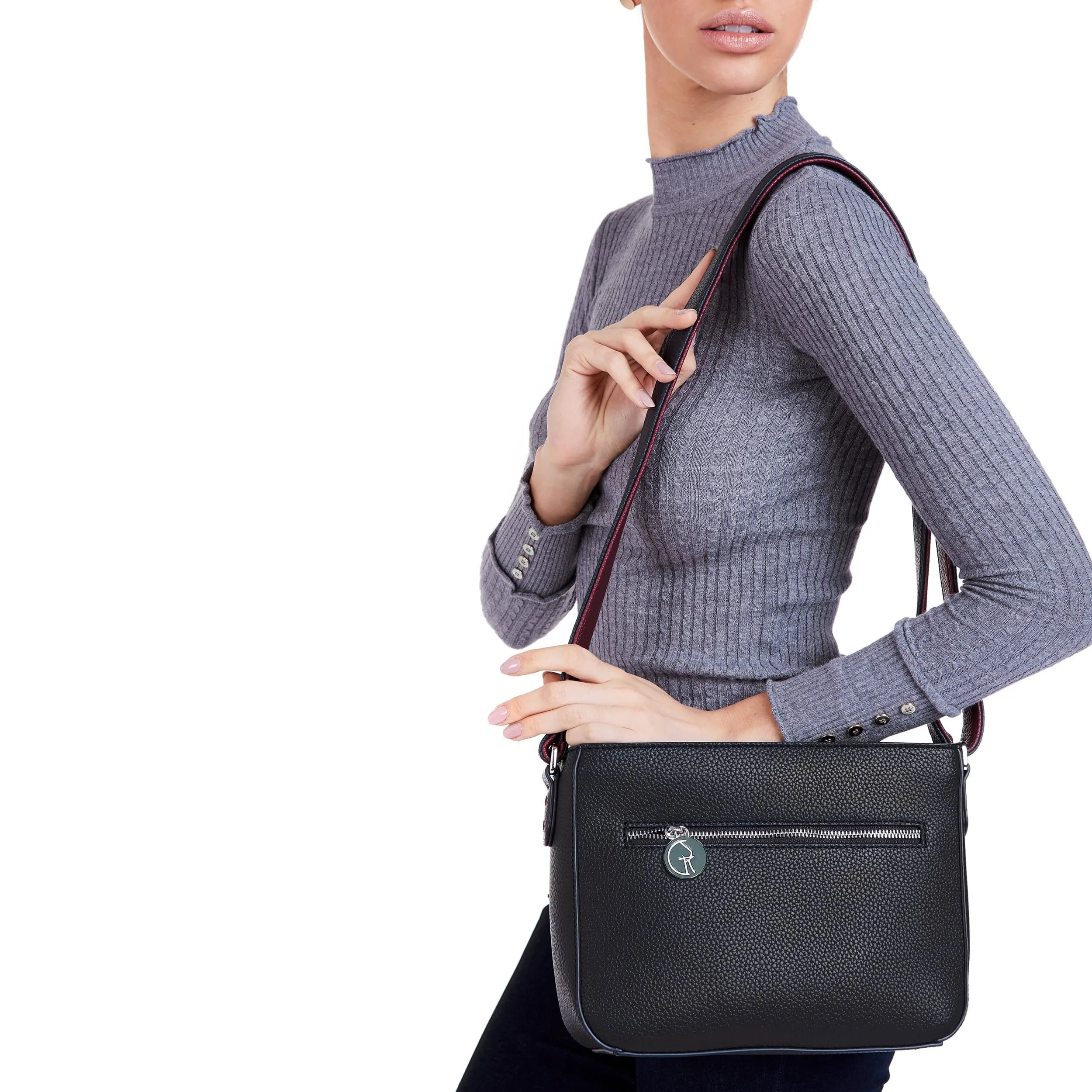 3 Vegan Leather Bags in 1 | Navy & Burgundy