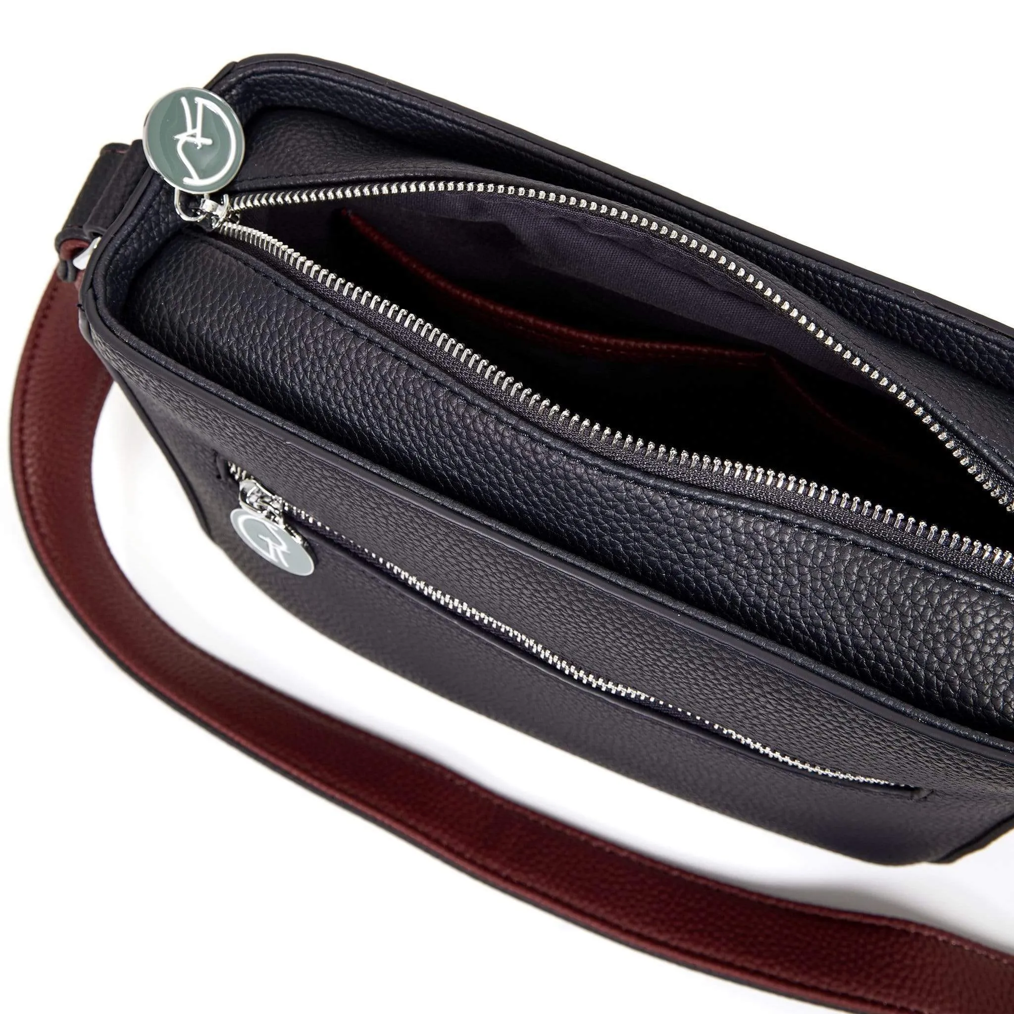 3 Vegan Leather Bags in 1 | Navy & Burgundy