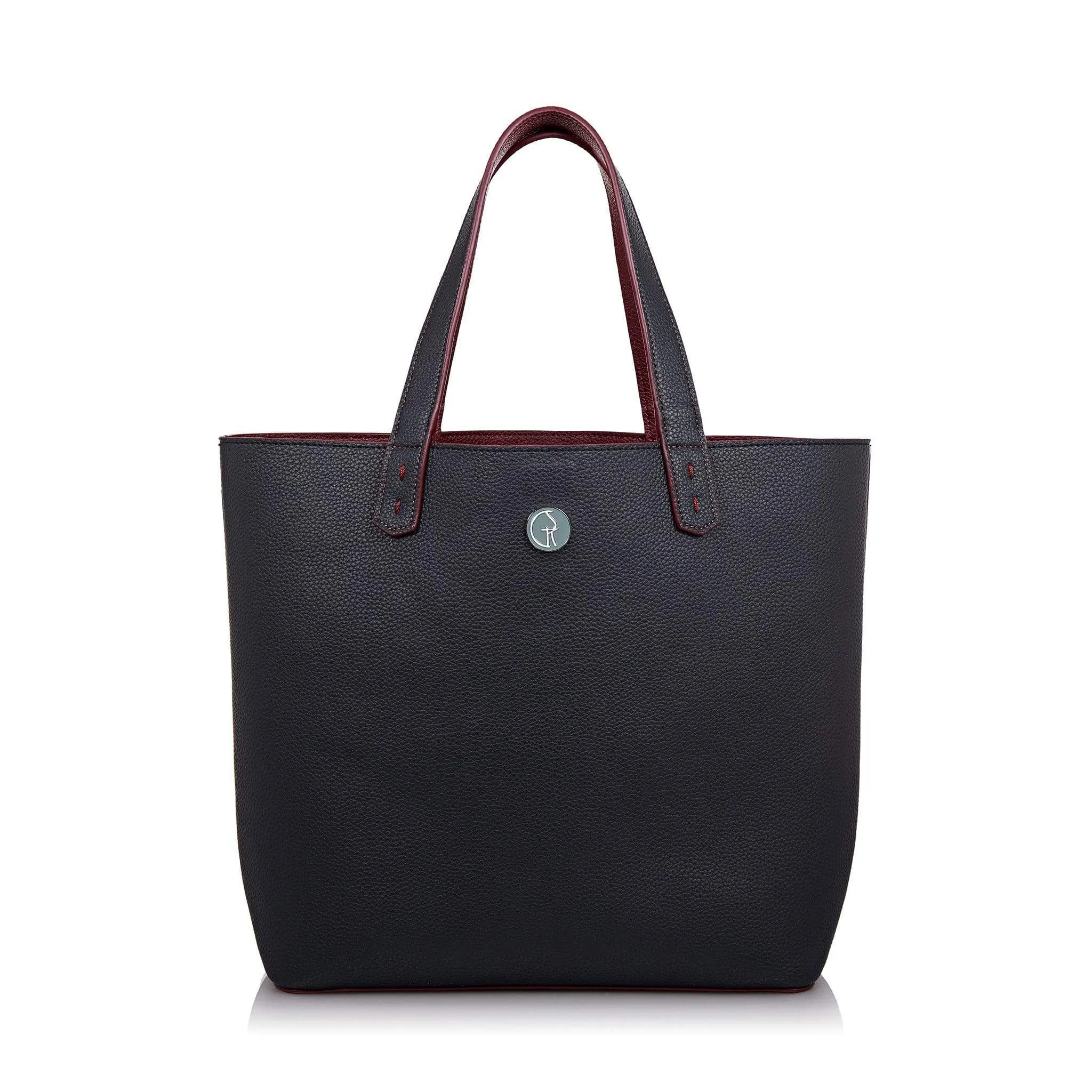 3 Vegan Leather Bags in 1 | Navy & Burgundy
