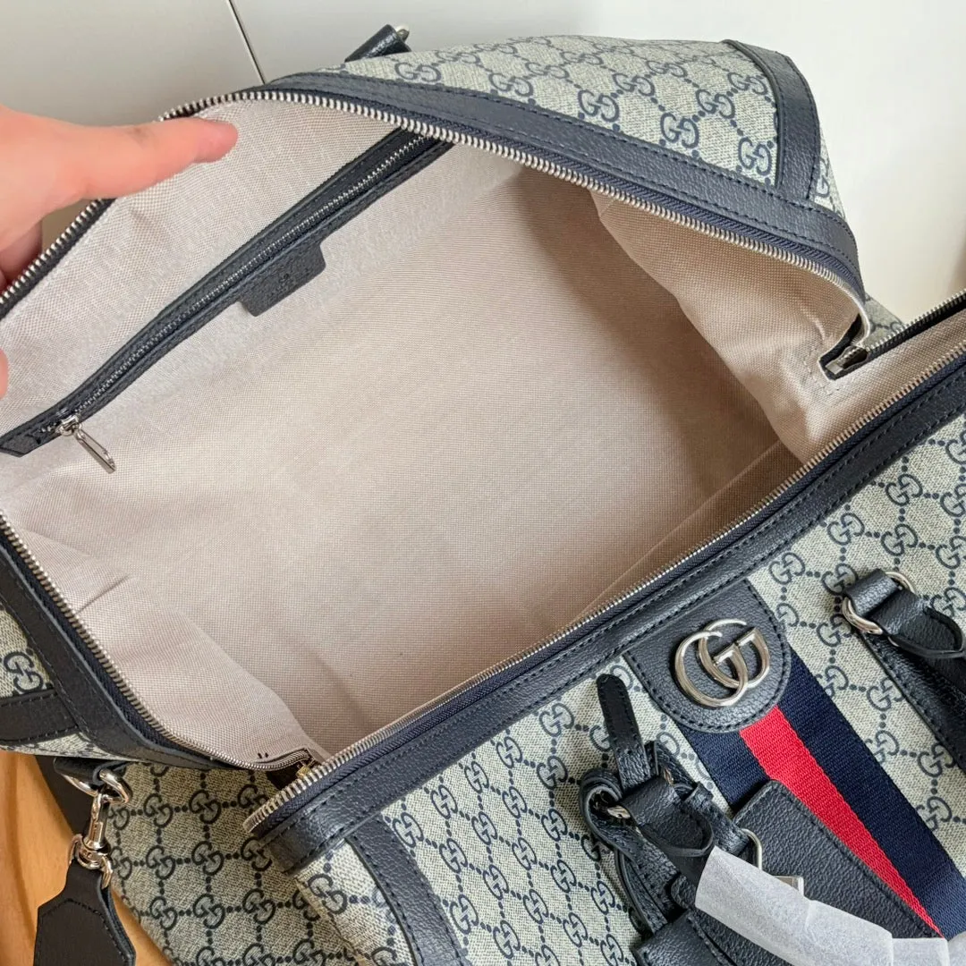 5 Color - Monogram Canvas Duffel Bag with Stripe