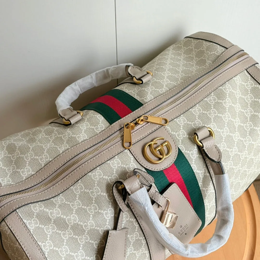 5 Color - Monogram Canvas Duffel Bag with Stripe