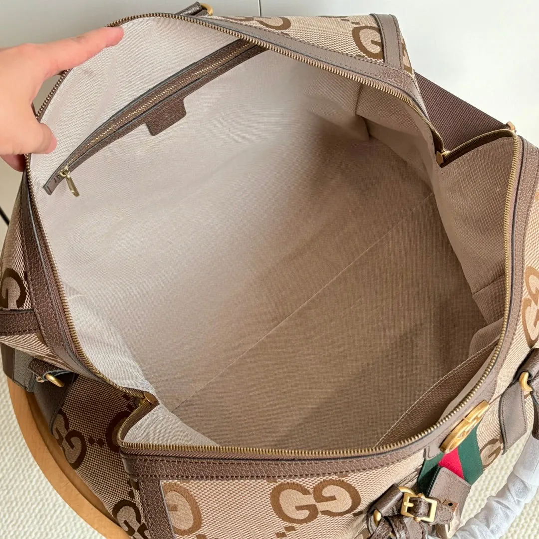 5 Color - Monogram Canvas Duffel Bag with Stripe