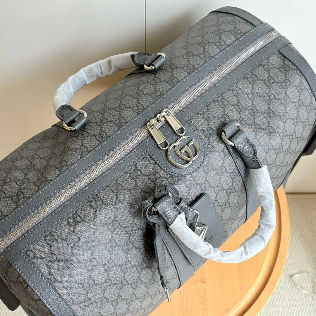 5 Color - Monogram Canvas Duffel Bag with Stripe