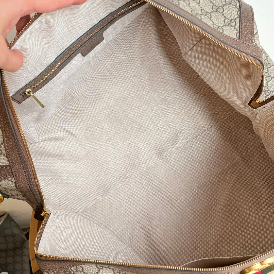 5 Color - Monogram Canvas Duffel Bag with Stripe