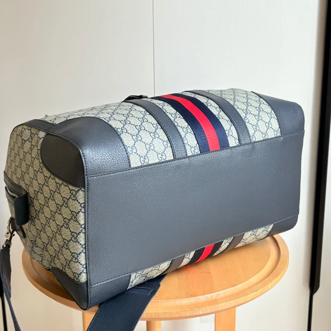 5 Color - Monogram Canvas Duffel Bag with Stripe