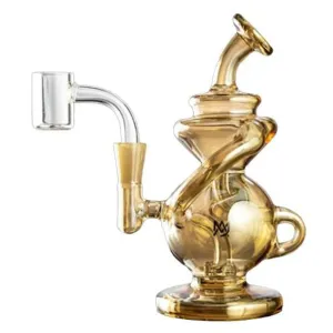 5.5" Mj Arsenal Mini Jig Mini Dab Rig - Gold - (1 Count)