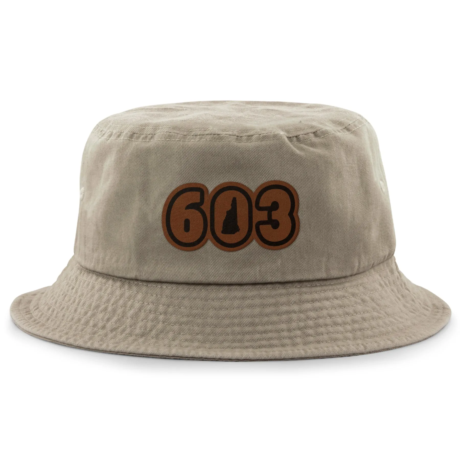 603 New Hampshire Leather Patch Bucket Hat