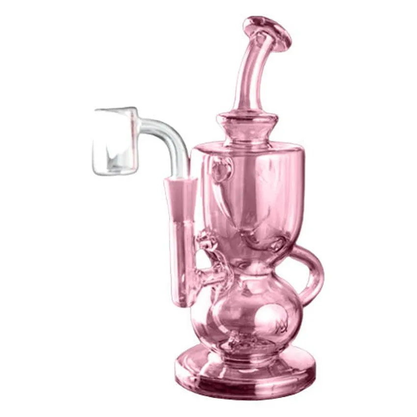 7" Mj Arsenal Titan Mini Dab Rig - Pink or Clear - (1 Count)