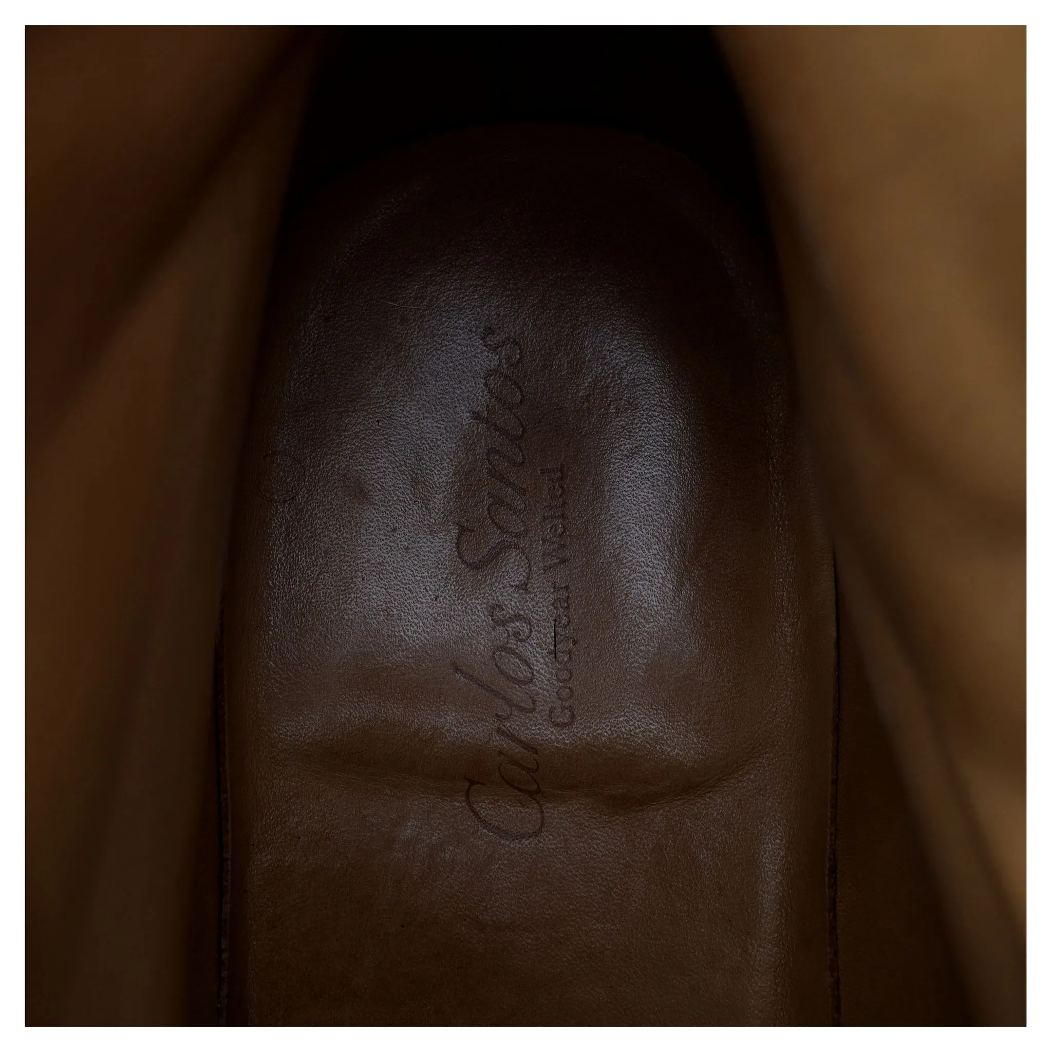 '9156' Brown Grain Leather Field Boots UK 9.5 E