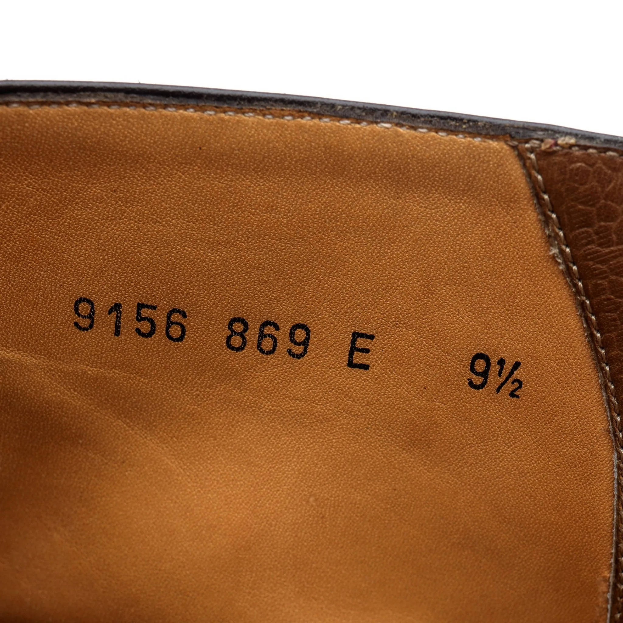 '9156' Brown Grain Leather Field Boots UK 9.5 E