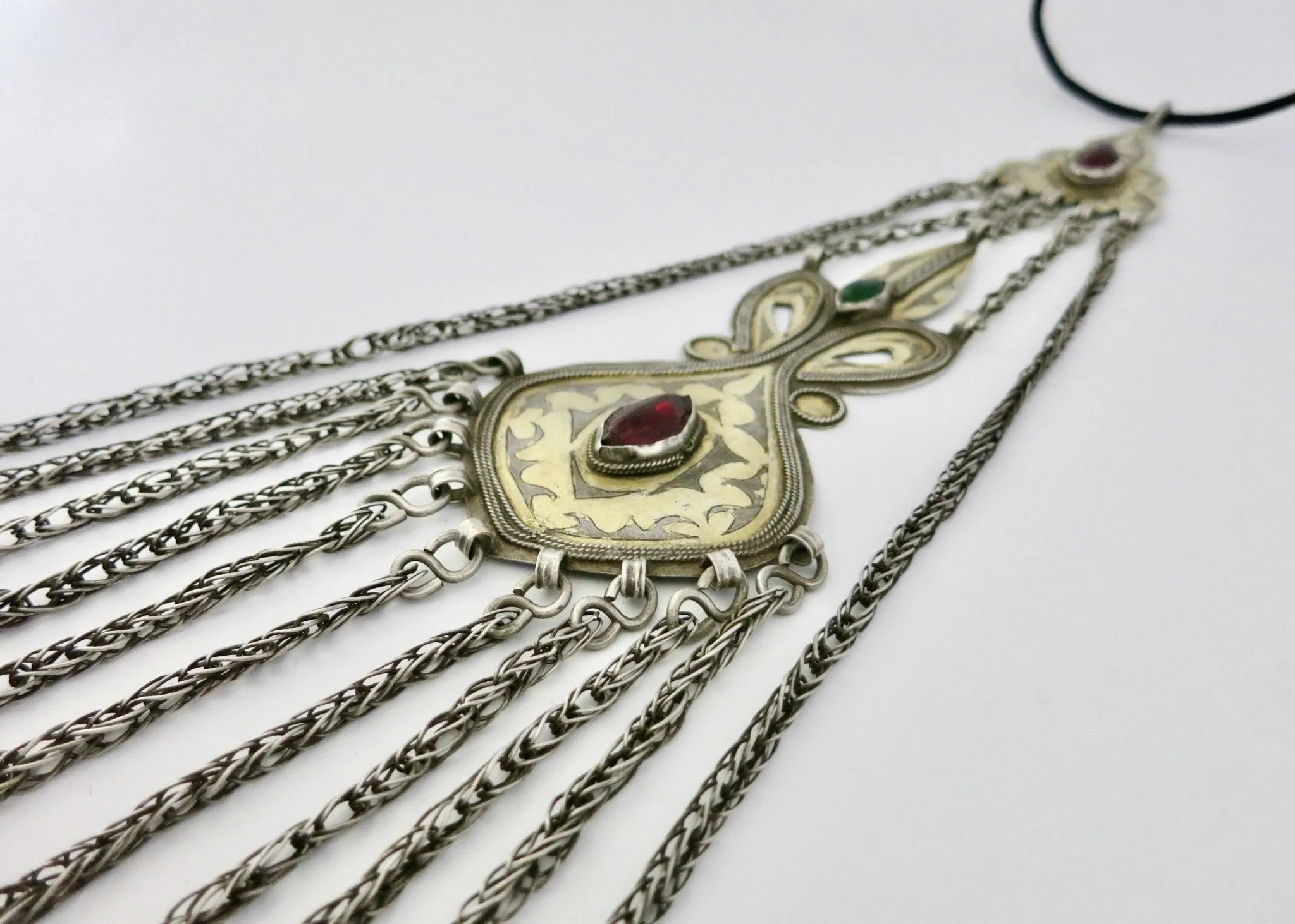 A collectible extra-extra large stunning Turkmen pendant