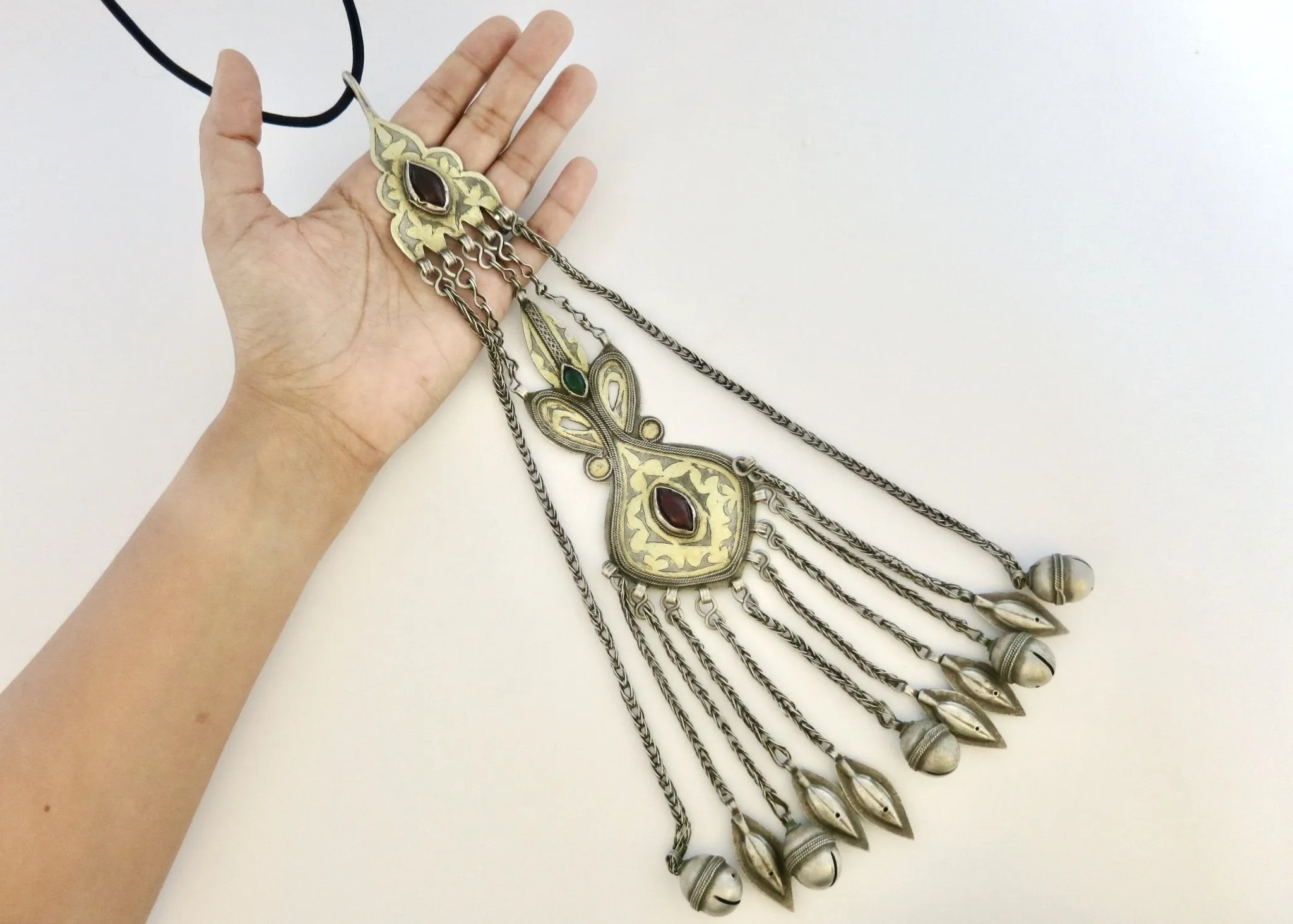 A collectible extra-extra large stunning Turkmen pendant