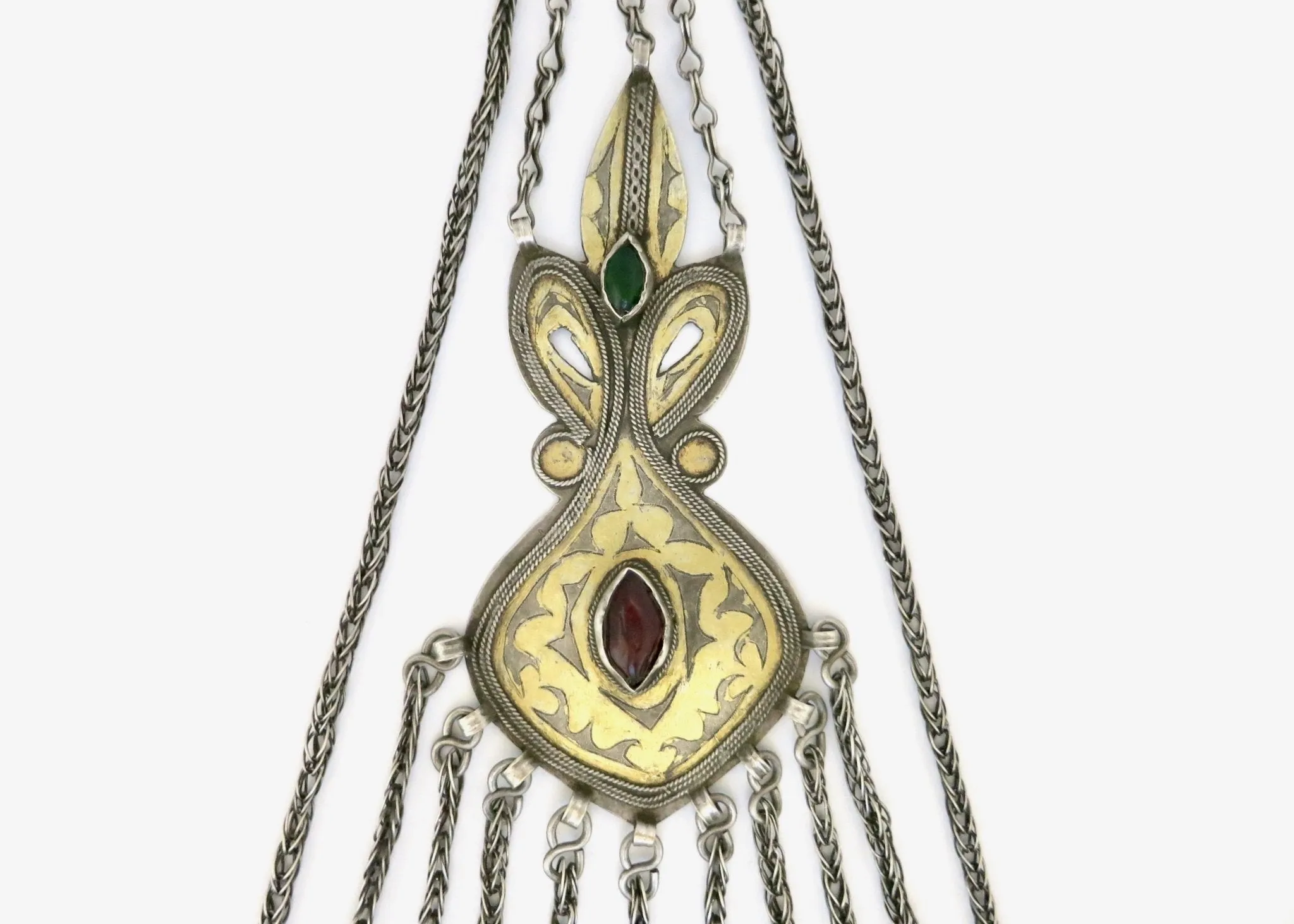 A collectible extra-extra large stunning Turkmen pendant