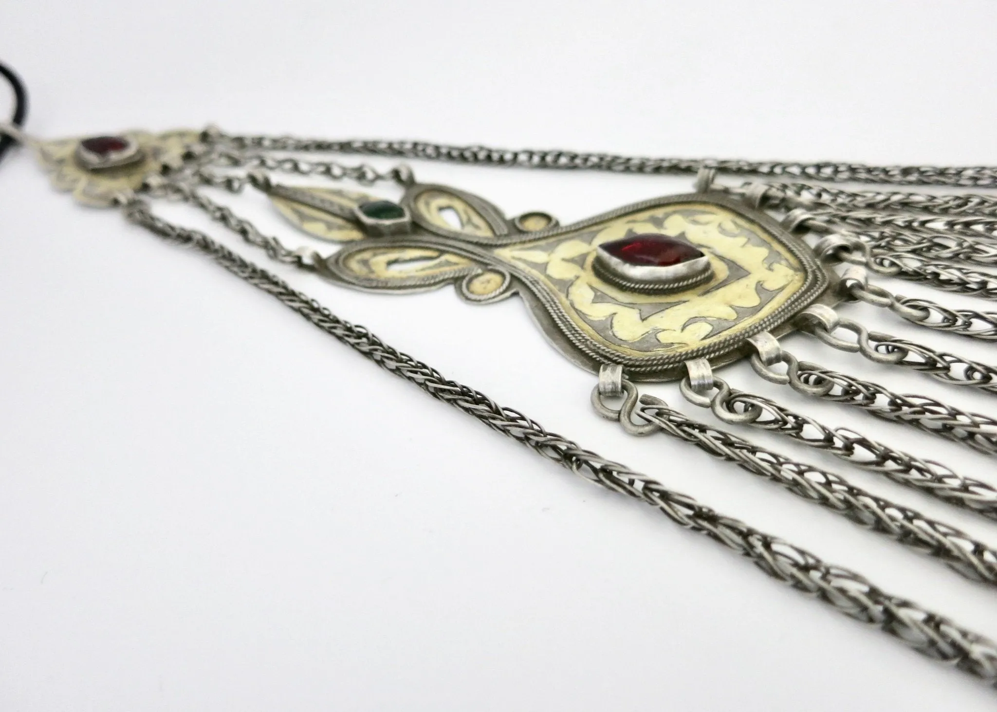 A collectible extra-extra large stunning Turkmen pendant