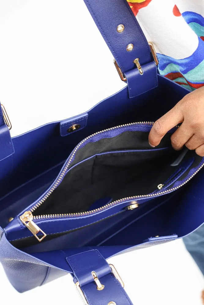 Adjustable Strap Pebble Leather Satchel