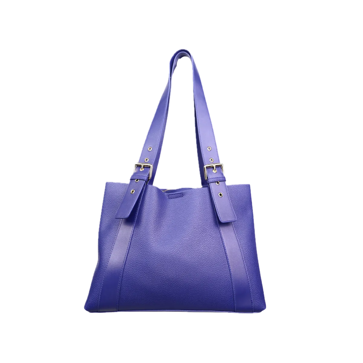 Adjustable Strap Pebble Leather Satchel