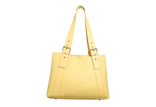 Adjustable Strap Pebble Leather Satchel