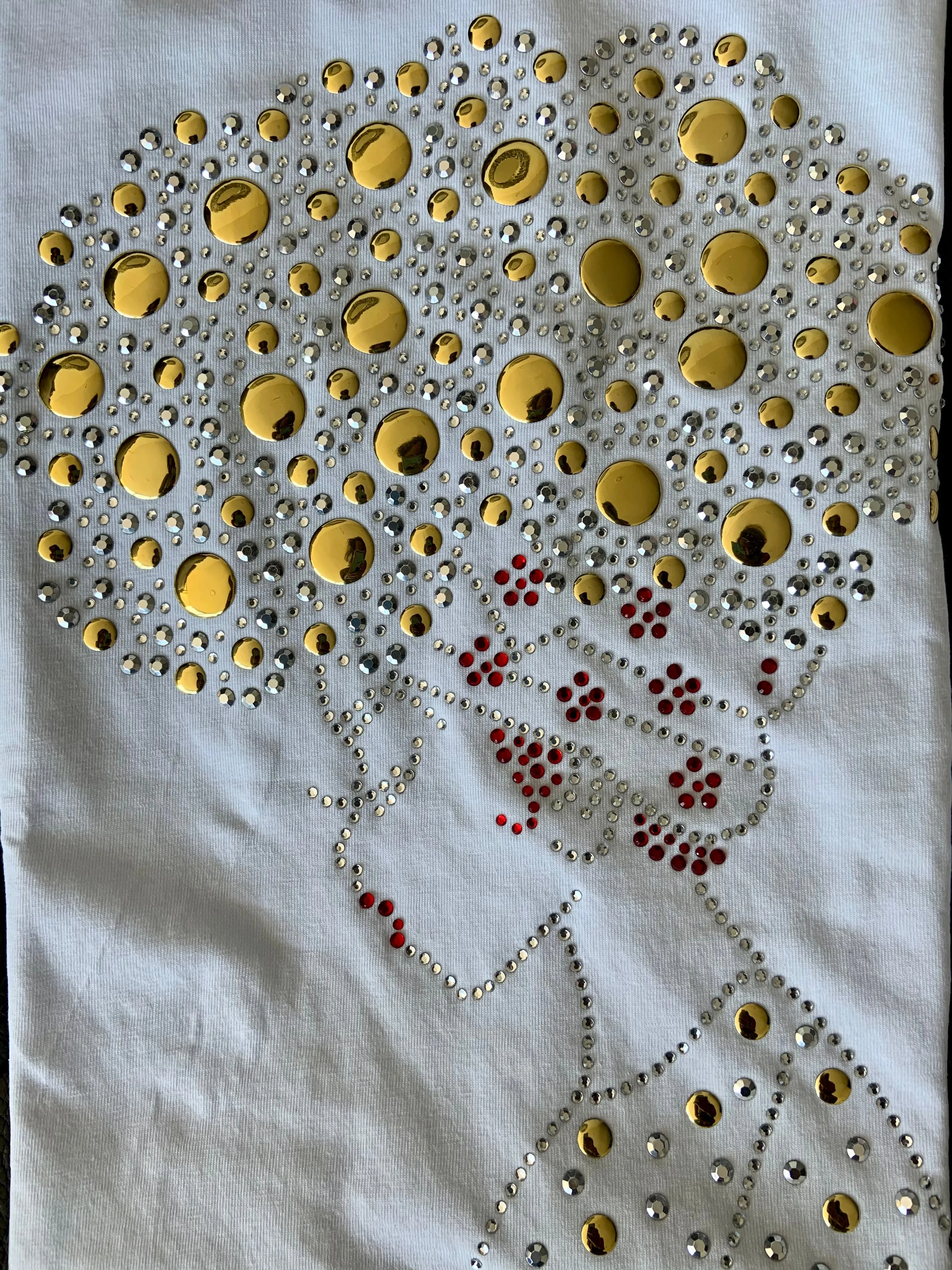 Afro Queen Studded Tee