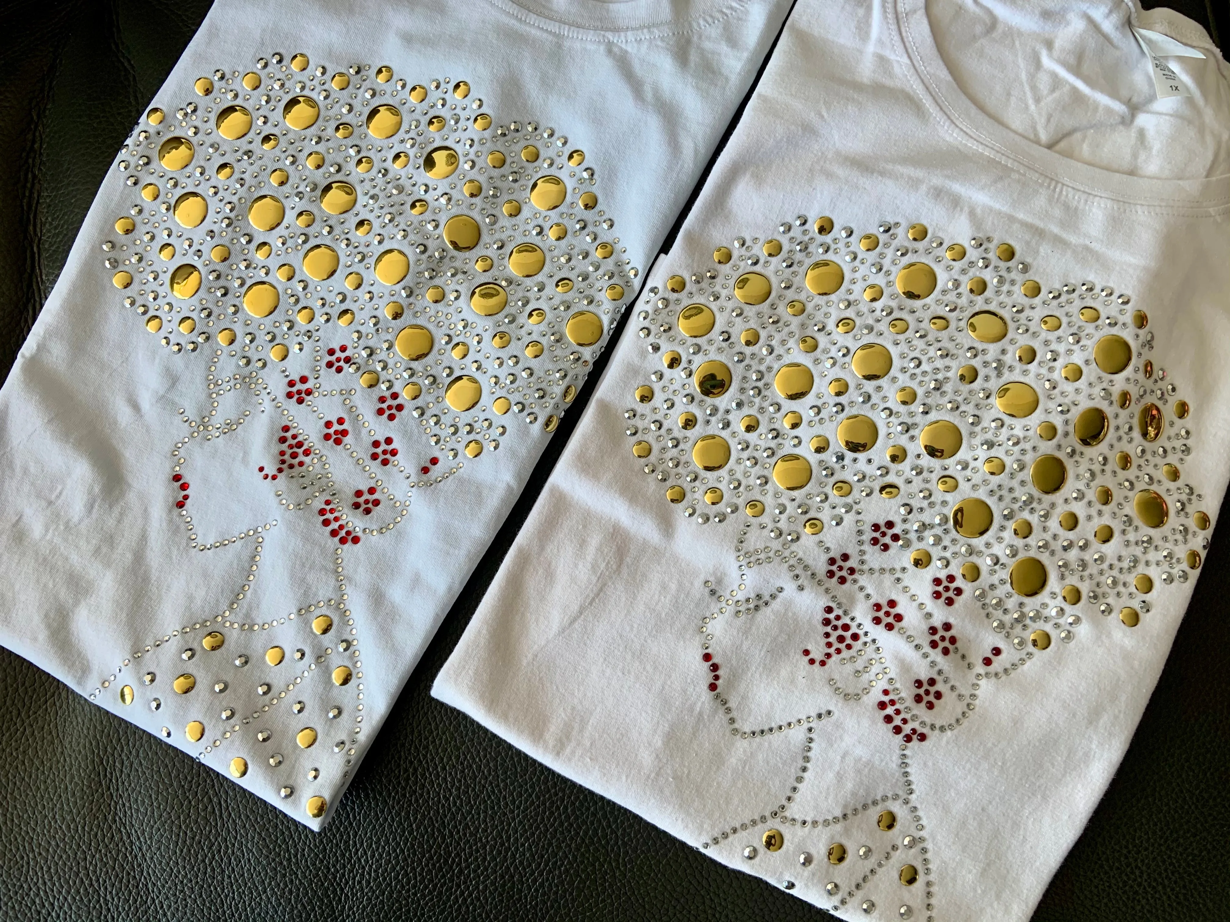 Afro Queen Studded Tee