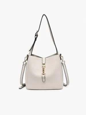 Agnes Vegan Press-Lock Satchel