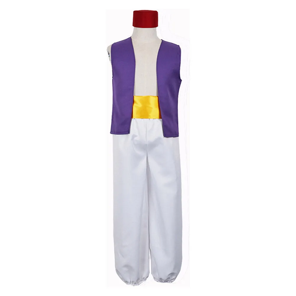 Aladdin  Prince Ali Kids Children  Cosplay Costume Outfits Halloween Carnival Party Suit