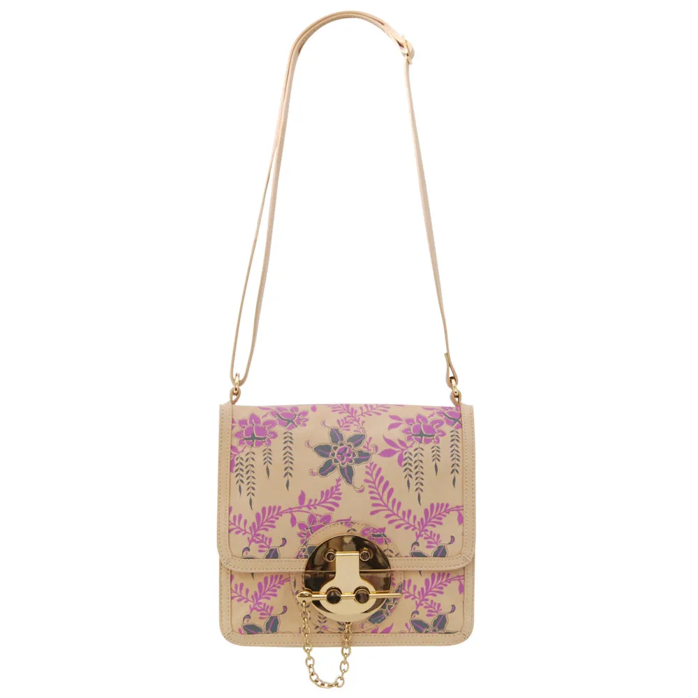 ALBA Printed Leather Satchel