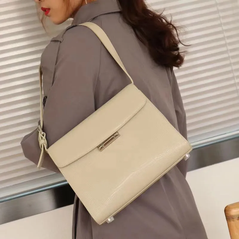 Amira Lizard Pattern Satchel