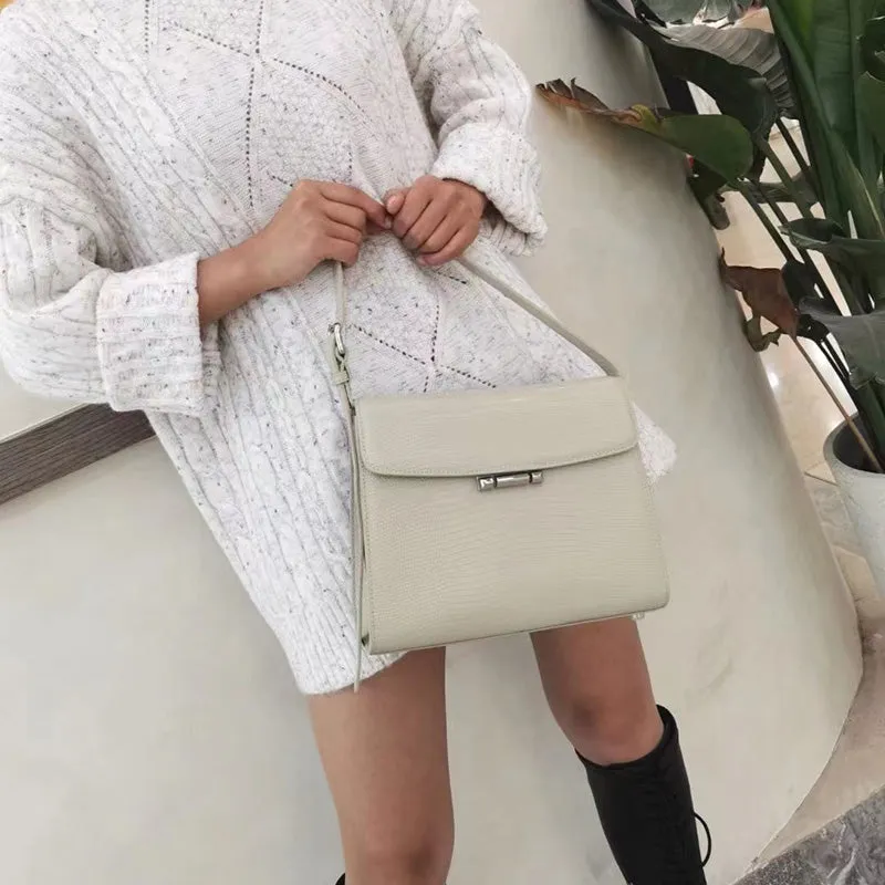 Amira Lizard Pattern Satchel