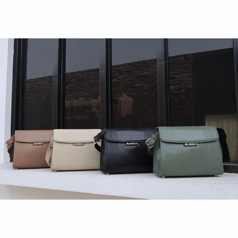 Amira Lizard Pattern Satchel