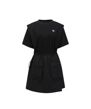 ANEW Golf Women's Jersey Mix One Piece - Black