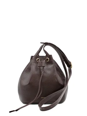 Anine Bing Mini Alana Bucket Bag in Burgundy