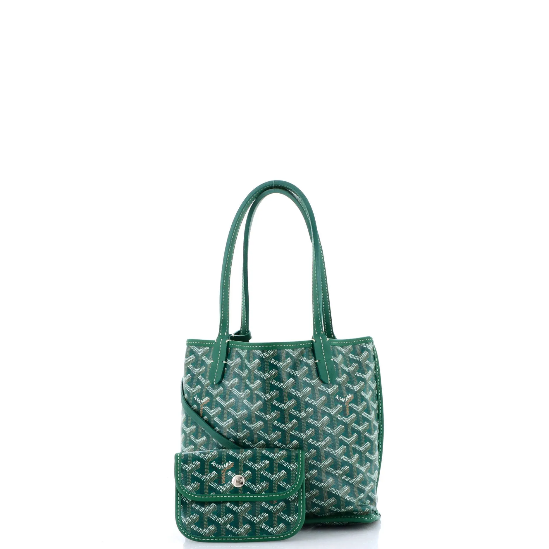 Anjou Reversible Tote Coated Canvas Mini