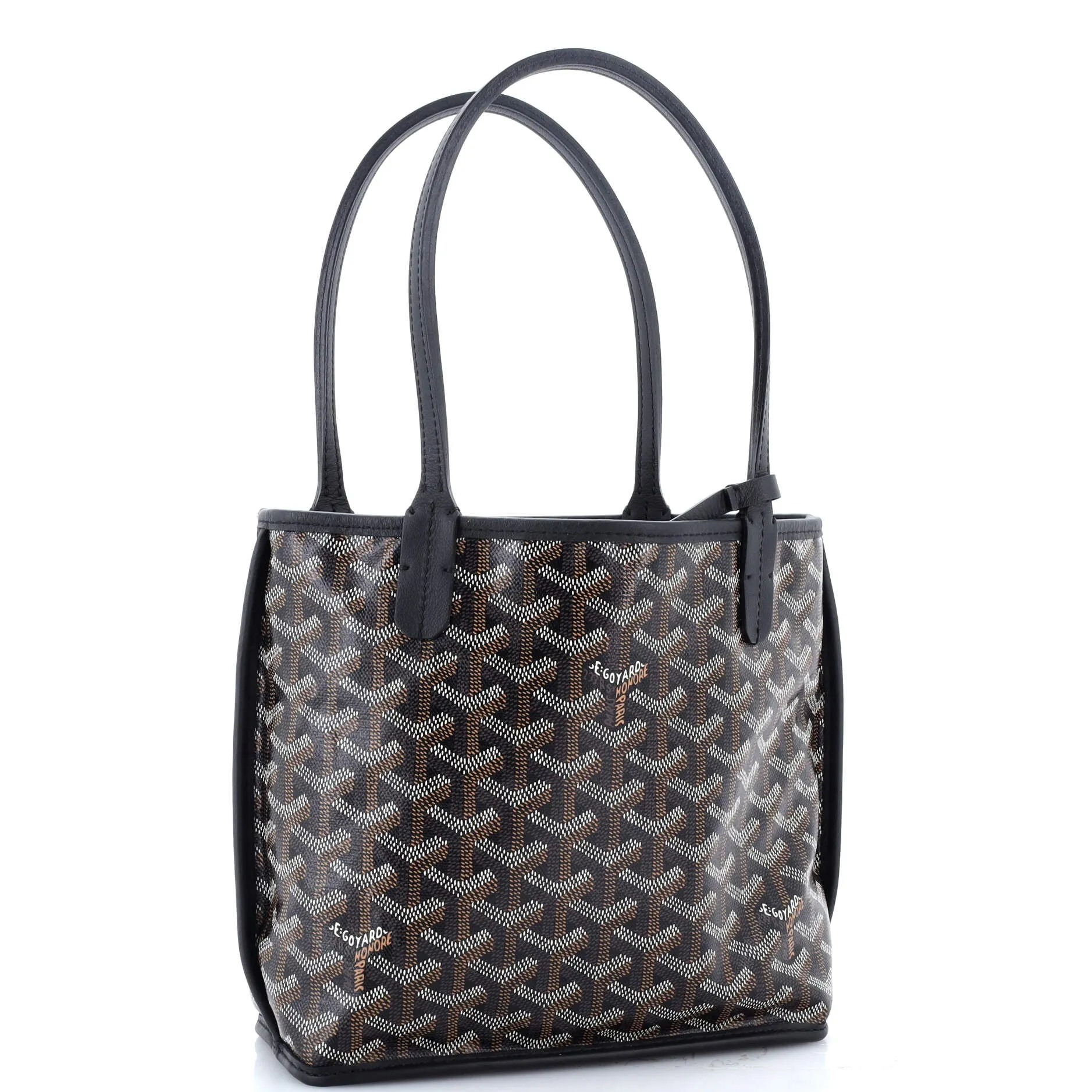 Anjou Reversible Tote Coated Canvas Mini