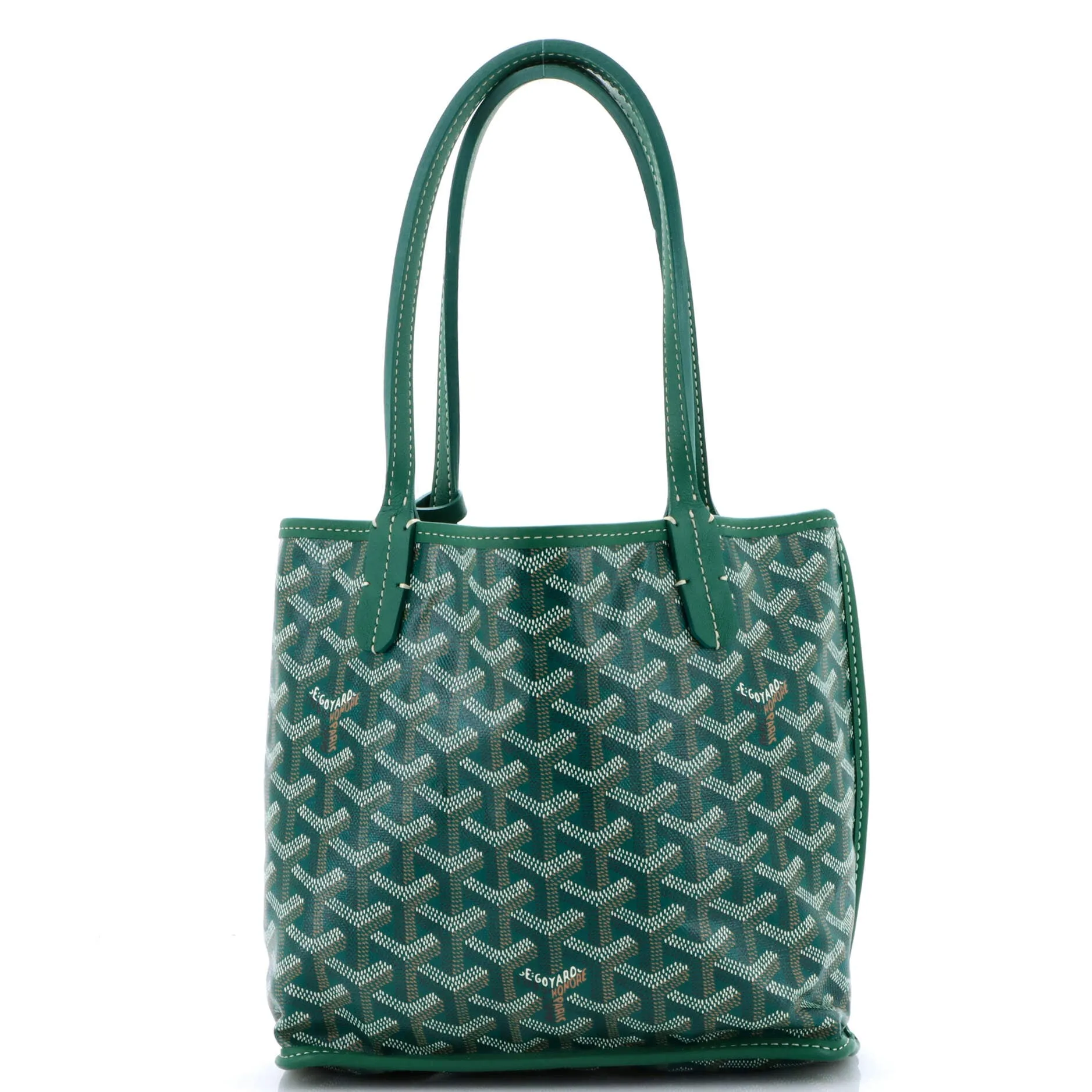 Anjou Reversible Tote Coated Canvas Mini