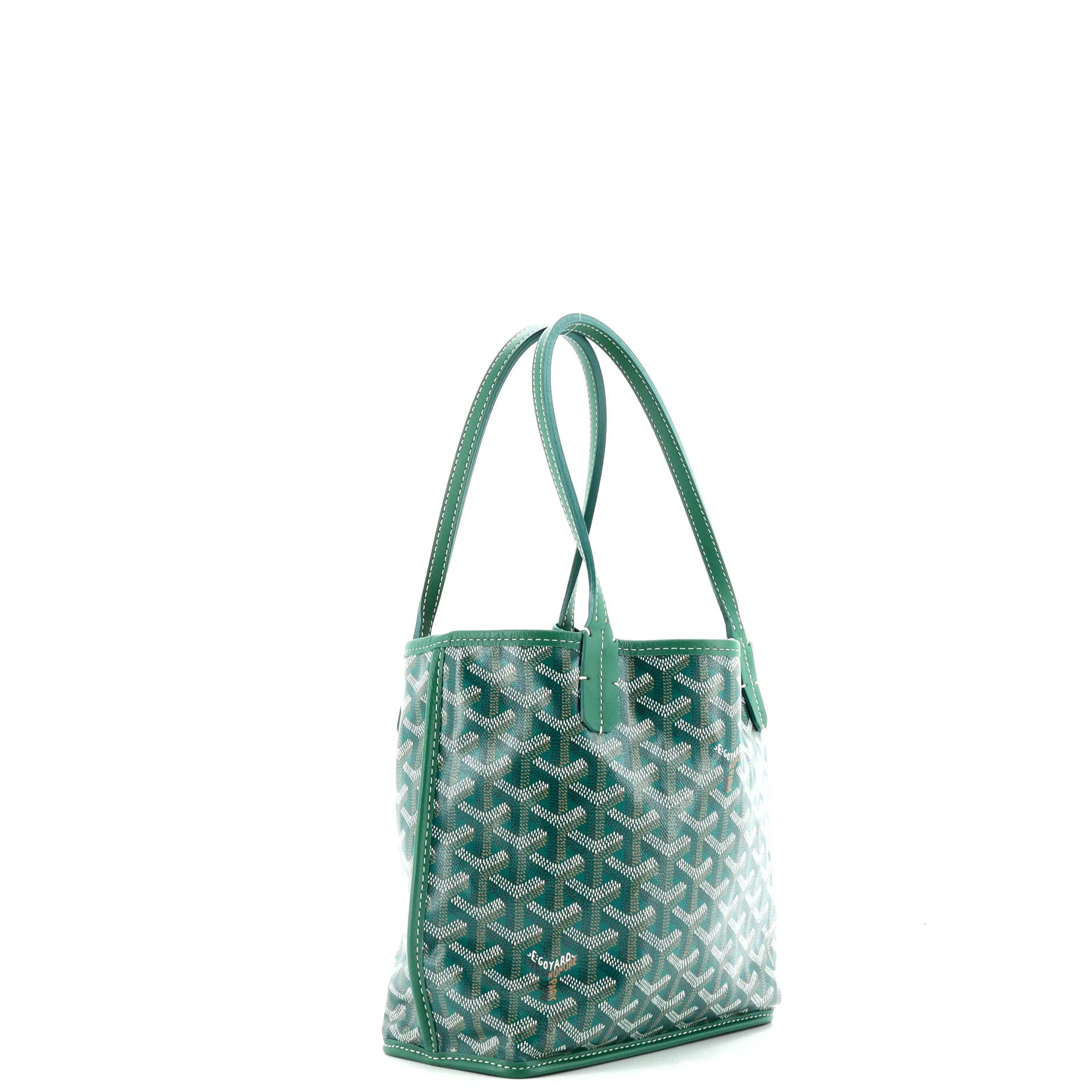 Anjou Reversible Tote Coated Canvas Mini