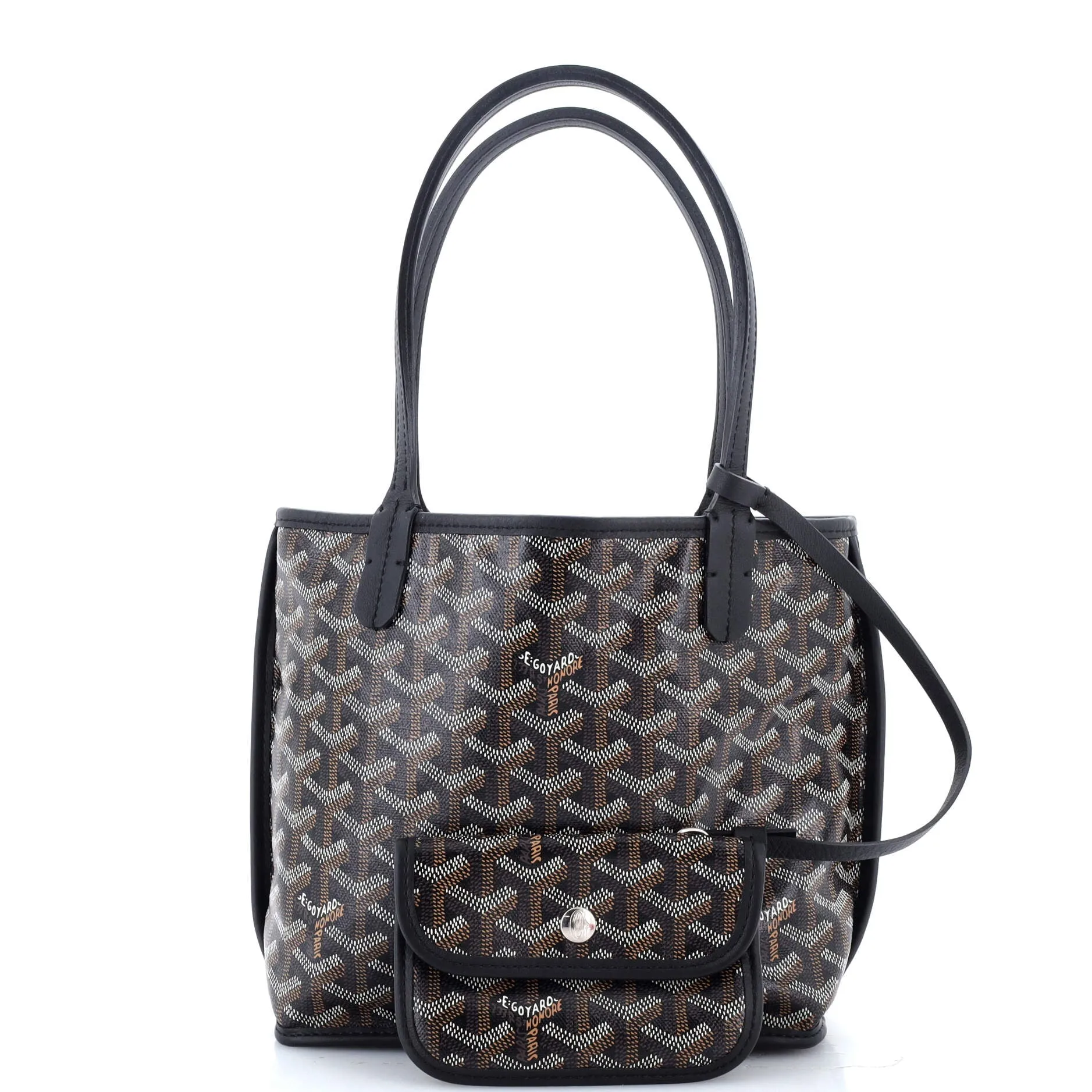 Anjou Reversible Tote Coated Canvas Mini