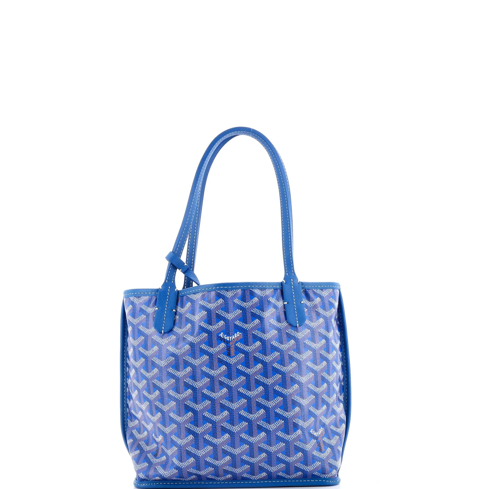 Anjou Reversible Tote Coated Canvas Mini