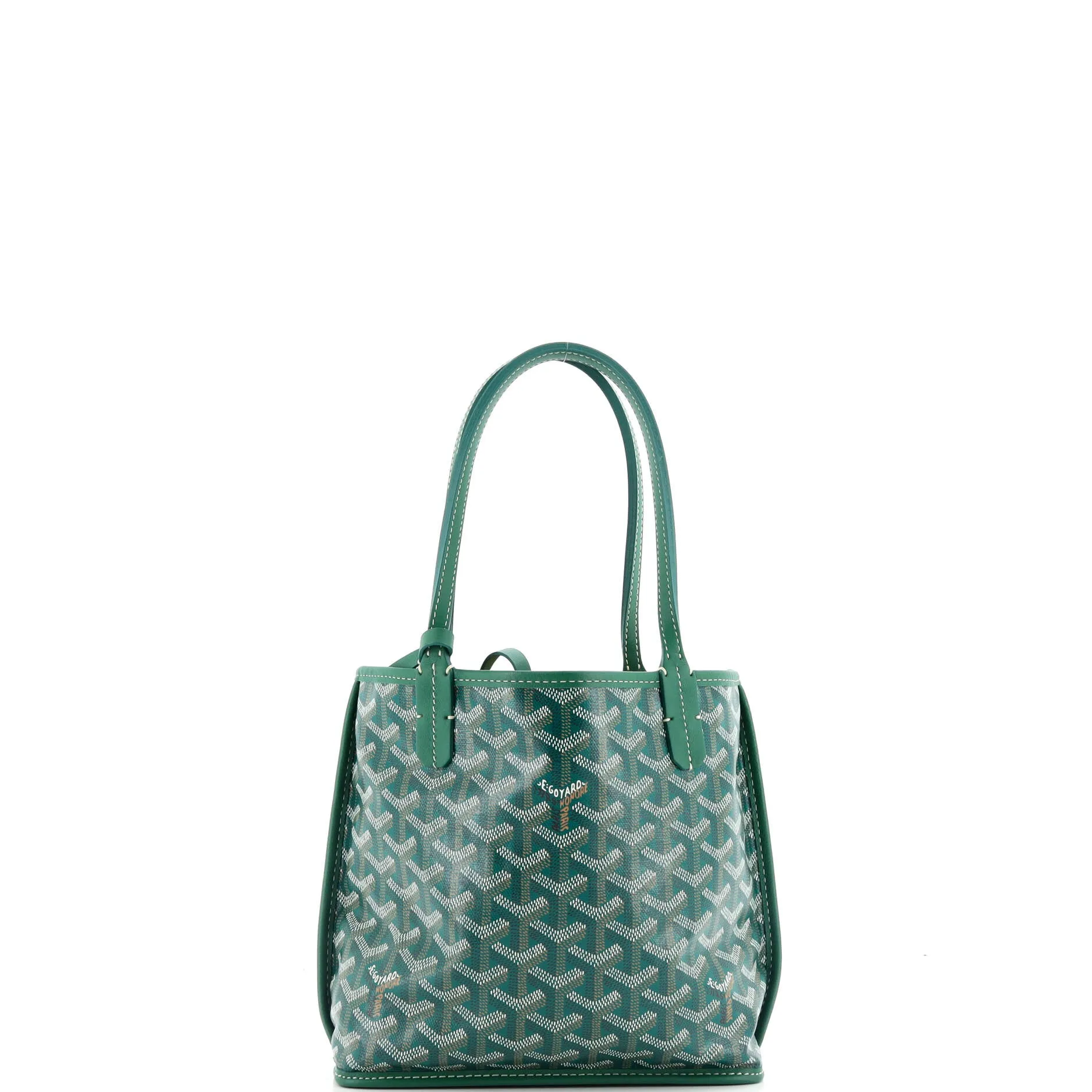 Anjou Reversible Tote Coated Canvas Mini